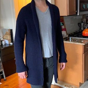 Zadig and Voltaire - navy Men’s sweater coat, L